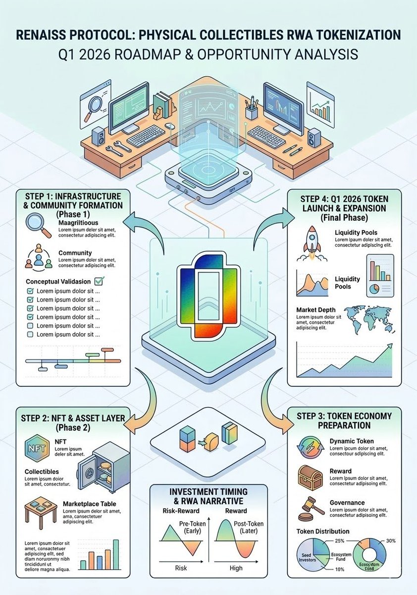 jinmi36's tweet photo. Renaiss Protocol is emerging as a notable RWA project on BNB Chain. With ecosystem expansion and collectible tokenization underway, its roadmap suggests a possible token launch in Q1 2026—making early participation a key timing factor.

@renaissxyz https://t.co/wW04UfjBEI