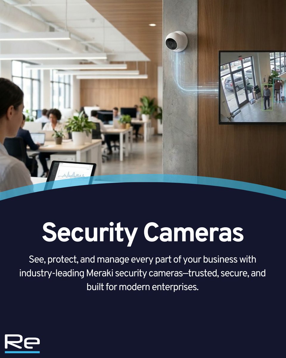 resolutionltd's tweet image. Video security should be simple, powerful, and reliable. Re-Solution provides Cisco Meraki’s cloud-managed security cameras to help organisations protect people, property, and assets with ease.

Learn more: re-solution.co.uk/tomorrows-tech…  

#SecurityCameras #CiscoMeraki #CloudCCTV
