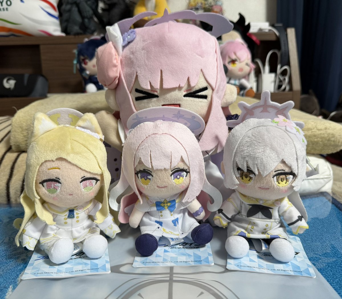仕事帰りに横浜で色々取ってきました ブルアカのミニぬいぐるみは