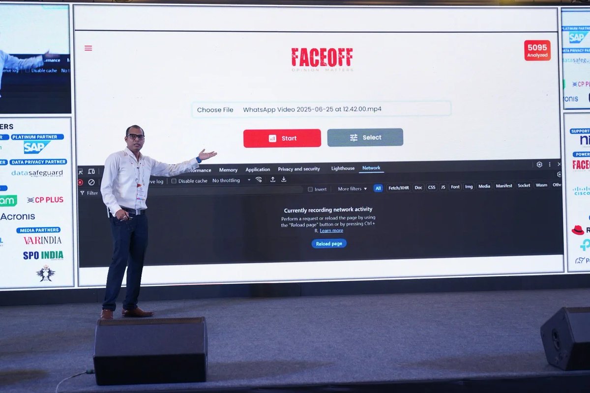 faceoff_tech's tweet photo. VAR India Unveils 'Faceoff' AI Platform for Digital Authenticity at InfoTech Forum 2025
#VARIndia #InfoTechForum2025 #FaceOffAI #DigitalAuthenticity #ArtificialIntelligence #DeepfakeDetection 

https://t.co/qdR0uV4saT https://t.co/pTNDGPx07I