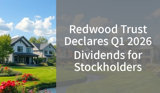 visufinance's tweet photo. $RWT - Redwood Trust, Inc. declared a common stock dividend of $0.18 per share for the first quarter of 2026, maintaining the same amount as the previous quarter.

Read more on https://t.co/ecjzQsXiu6 https://t.co/kv9bVsNU30