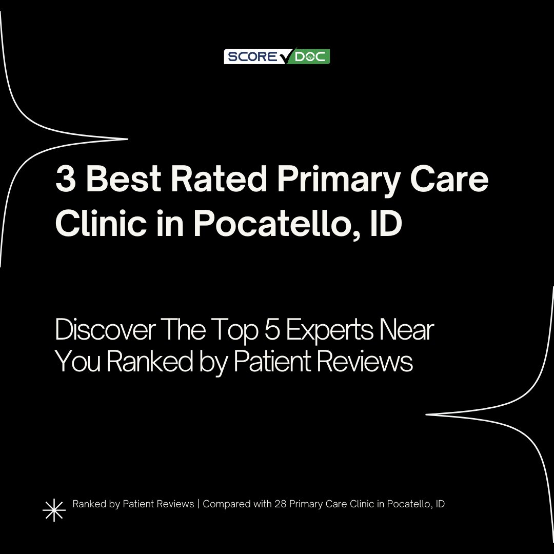 score_doc's tweet photo. Looking for trusted primary care in Pocatello, Idaho?

We have identified the 3 best rated Primary Care clinics in Pocatello, ID in 2026.

Read the full list: https://t.co/Y3kbpp5XmO

#PocatelloID #PrimaryCare #FamilyMedicine #HealthcareReviews #PatientReviews #HealthcareInsights https://t.co/kqGy4SMQYH