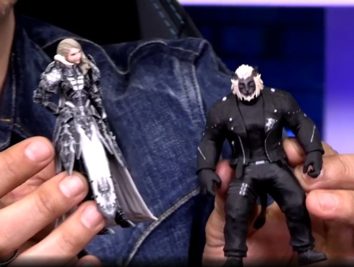 【朗報】FF14の自キャラフィギュア化サービスがテスト中！3Dプリンタで立体化