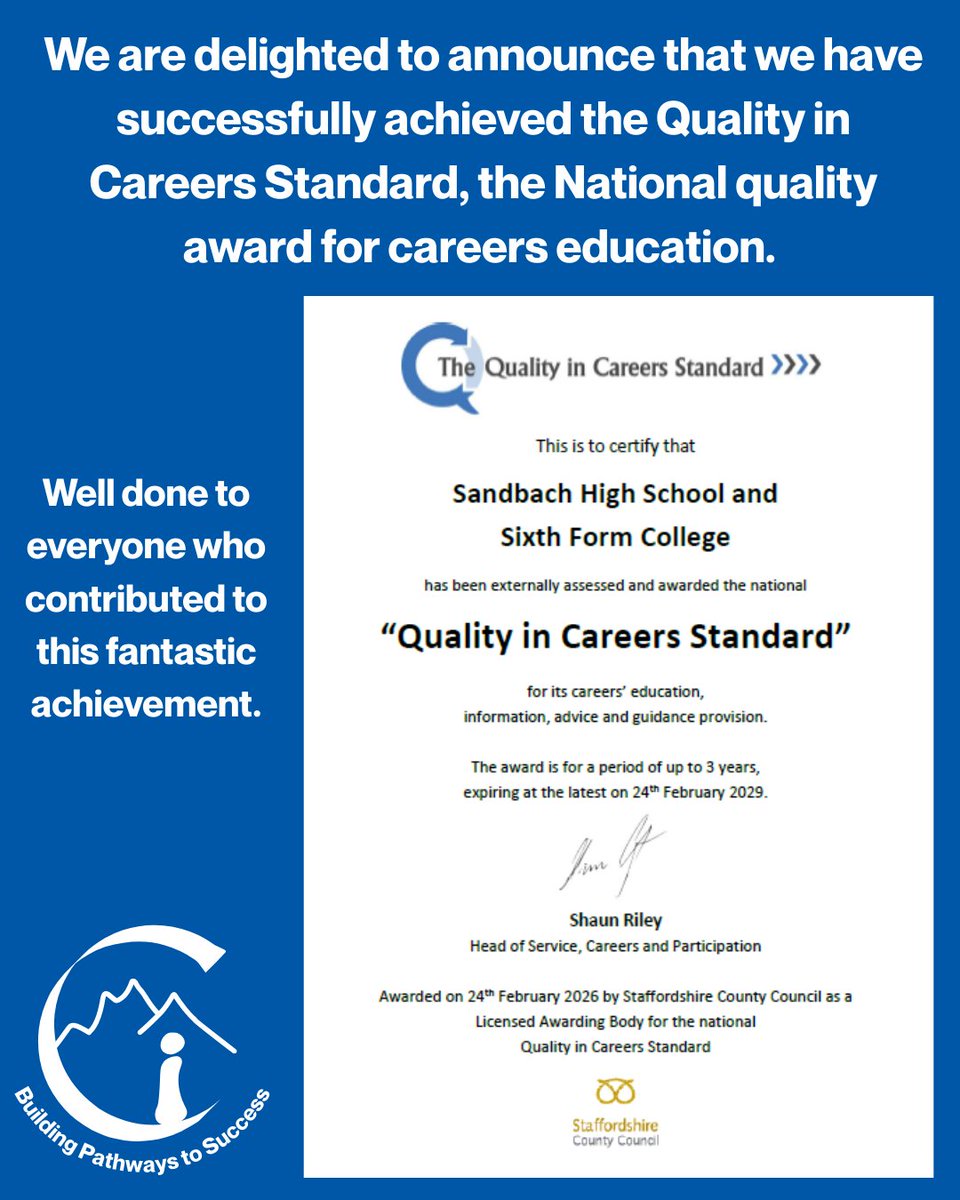 Sandbach High School tweet media