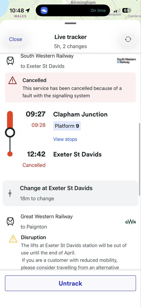 ethanbaker1999's tweet photo. @SW_Help @nationalrailenq Thanks, now my train is cancelled. Am I right in thinking that 11:47 at Salisbury is the new one to get. Guard not said. https://t.co/LIy9WlVuDW