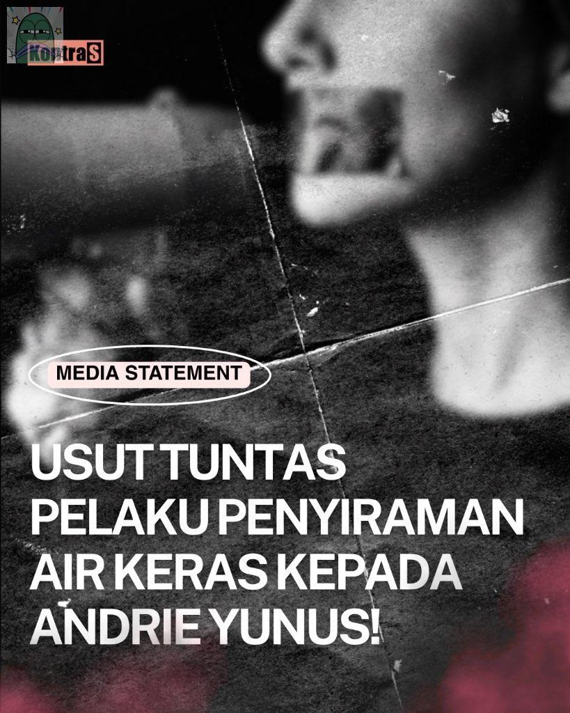 tanyarlfes's tweet photo. 💚 USUT TUNTAS PELAKU PENYIRAMAN AIR KERAS TERHADAP AKTIVIS ANDRIE YUNUS!! https://t.co/R2EyAZKTxR