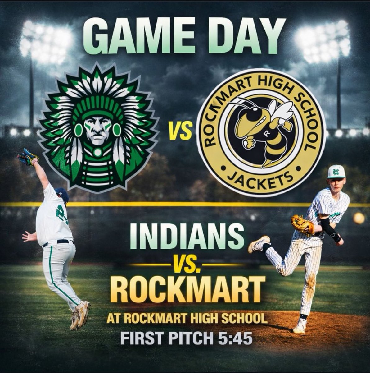 MCHSBsball's tweet photo. Back in action!

🆚 Rockmart
⏰ 5:45
📍 Rockmart High School 

#CultureWins https://t.co/Efz3Chknqm