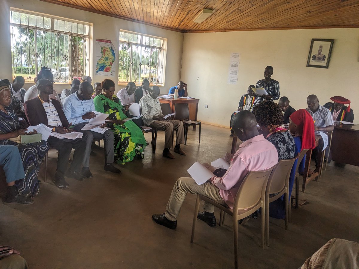 Bugiridistrict's tweet photo. District council meeting underway in the chambers. Key agenda item: Tabling the 2026/27 District Programmes Budget and Annual Work Plans before Council. https://t.co/VhUo6BZLWQ