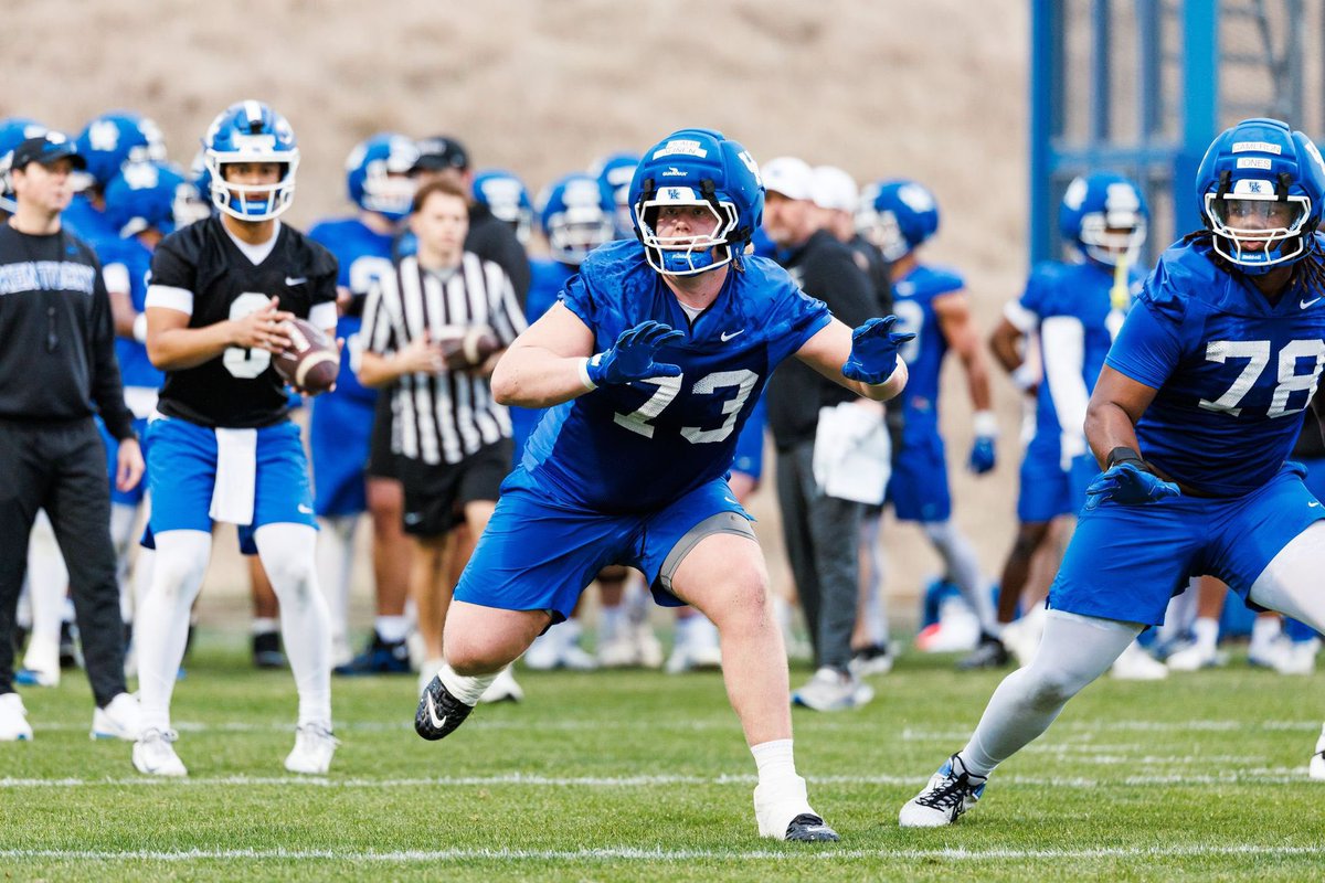 GridironImports's tweet photo. Looking good in blue! @alinen_olaus is putting in work with @UKFootball preparing for a huge 2026 season

@WasaRoyals @LoomisFootball https://t.co/Pn3RURaxVo