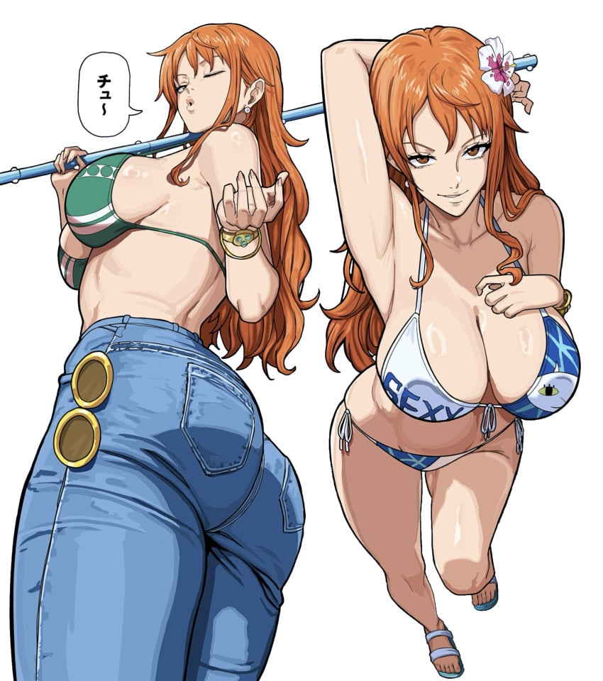 BannyXlut's tweet photo. Name: Nami
Gender: Female
Can be ✔️Female ✔️Futa
Role: 70%Sub - 30%Dom
Characteristics: Naughty ginger pirate slut, huge tits, big ass. Shameless and depraved. https://t.co/RxKQ9sNhlO