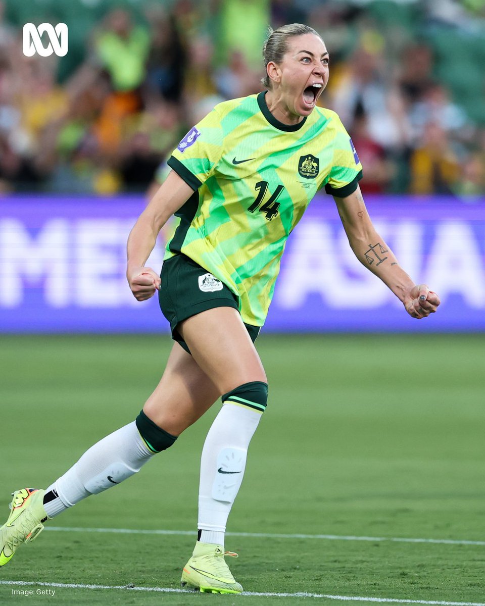 Alanna Kennedy has continued her incredible run of goals, giving the Matildas a 1-0 lead over North Korea at half time!

She was hyped!

Hear the AFC Women’s Asian Cup Australia 2026, live and ad-free, on ABC listen: ab.co/ABCListenApp
Live blog: ab.co/4ut5rtL