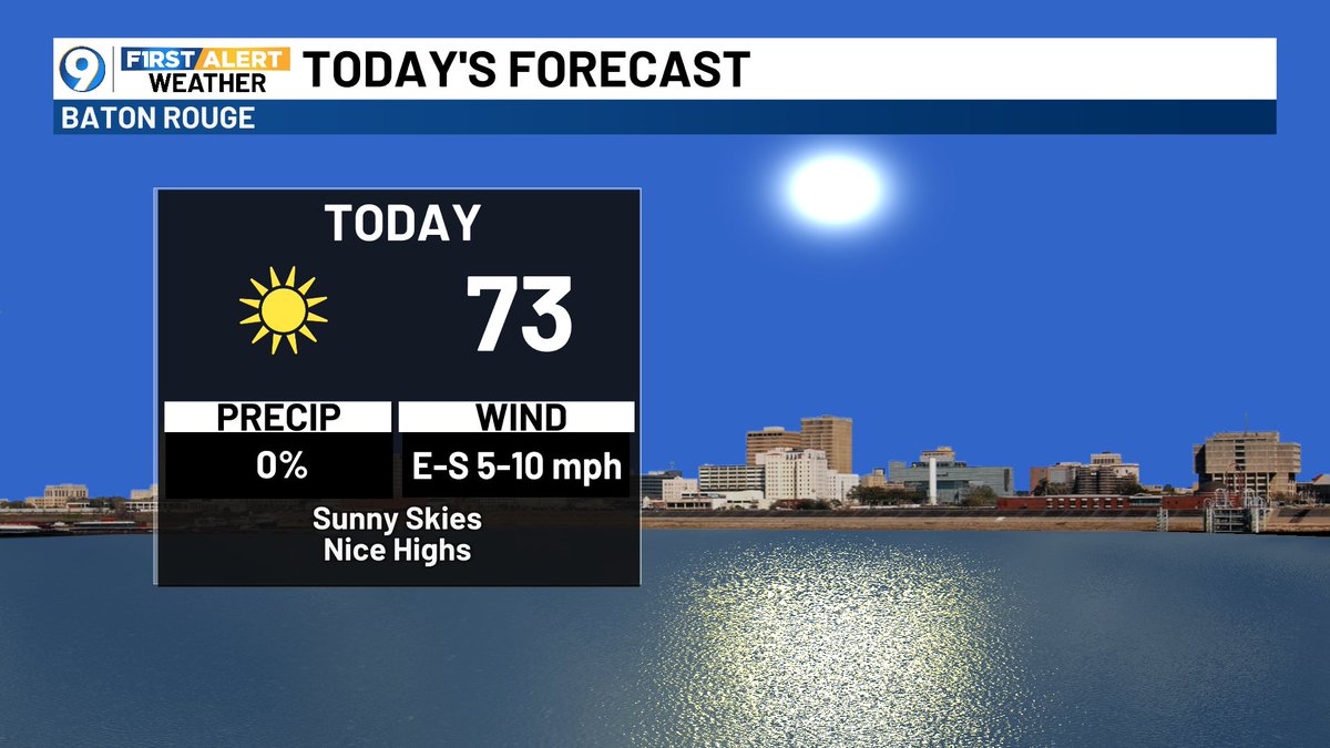 How's this for your TGIF forecast?  Even though we're starting cool in the 40s, it will be a beautiful, Chamber of Commerce day!  Have a great weekend!