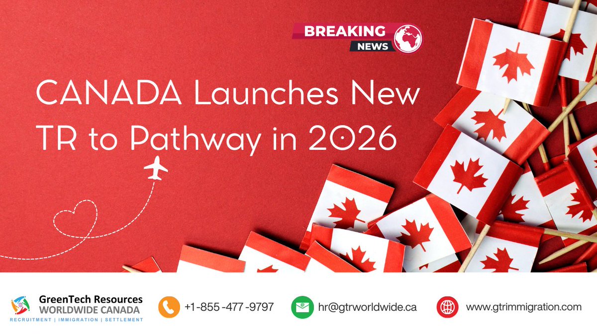 greentechcanada's tweet image. Canada Launches New TR to PR Pathway in 2026

Read more 👇
zurl.co/sTuEI

📞 +1-855-477-9797
🌐 zurl.co/AXho2

#CanadaPR #TRtoPR #CanadaImmigration