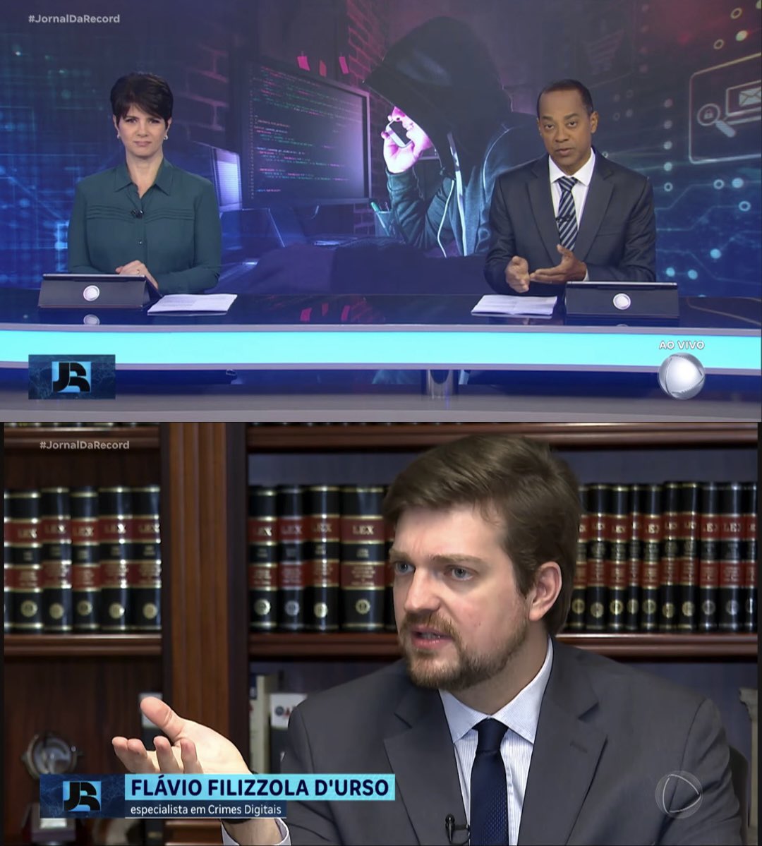 flaviodurso's tweet photo. Entrevista para o Jornal da Record de ontem, sobre o golpe da falsa cobrança de pedágio “free flow”. https://t.co/PiI4Z67Zy9