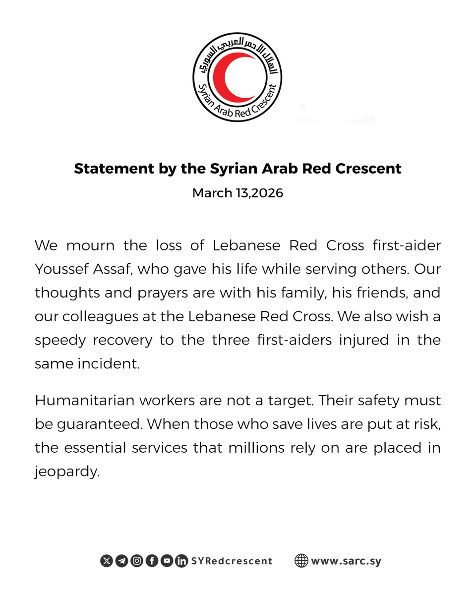 Syrian Red Crescent tweet media