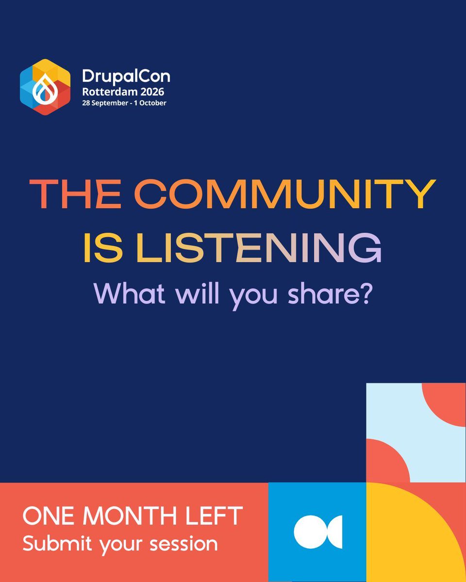 DrupalCon Rotterdam 2026 tweet media