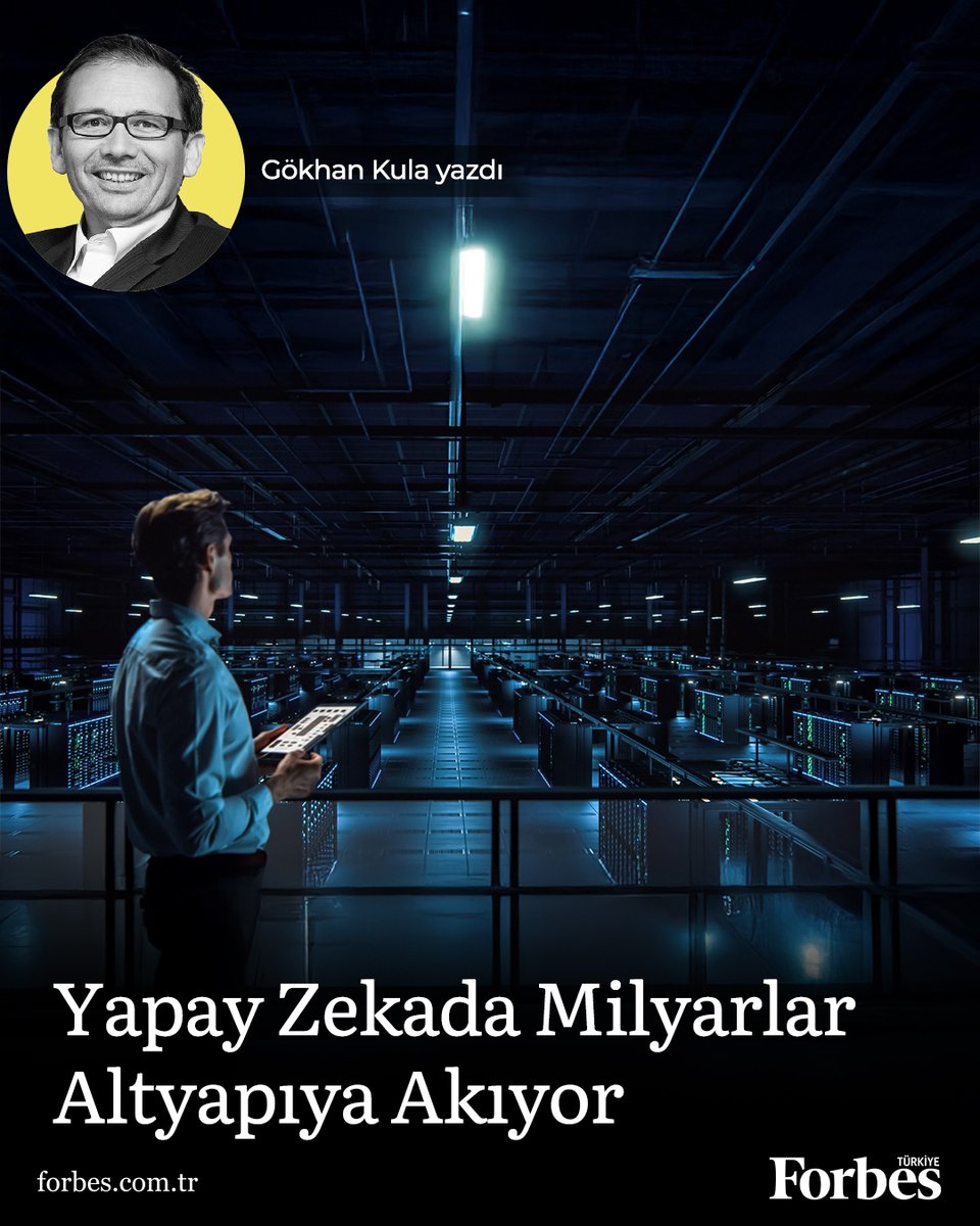 forbes_Tr's tweet photo. Gökhan Kula, teknoloji devlerinin yapay zeka altyapısına yönelttiği dev yatırım dalgasını, GPU kümeleri ve veri merkezlerine akan milyarların teknoloji sektöründe yeni bir altyapı yarışını tetiklemesini, Apple’ın ise bu yarışın dışında kalan stratejisi hakkında yazdı.

#ForbesTürkiye #Magnificent7 #YapayZeka