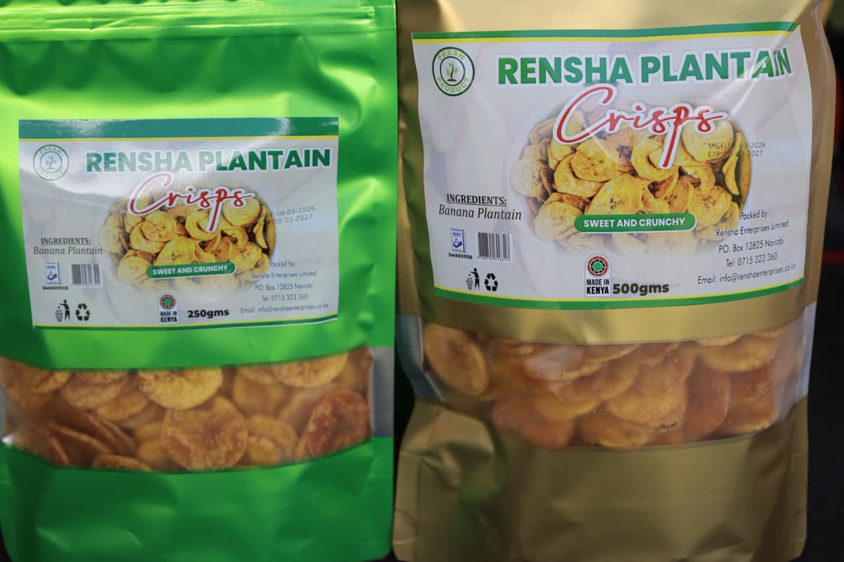 MakeItKenya's tweet image. Rensha Enterprises Ltd is a #MadeInKenya food processing and distribution company specializing in natural, healthy foods. Working closely with local farmers, the company sources high-quality raw materials which are processed and packaged into nutritious products for the Kenyan