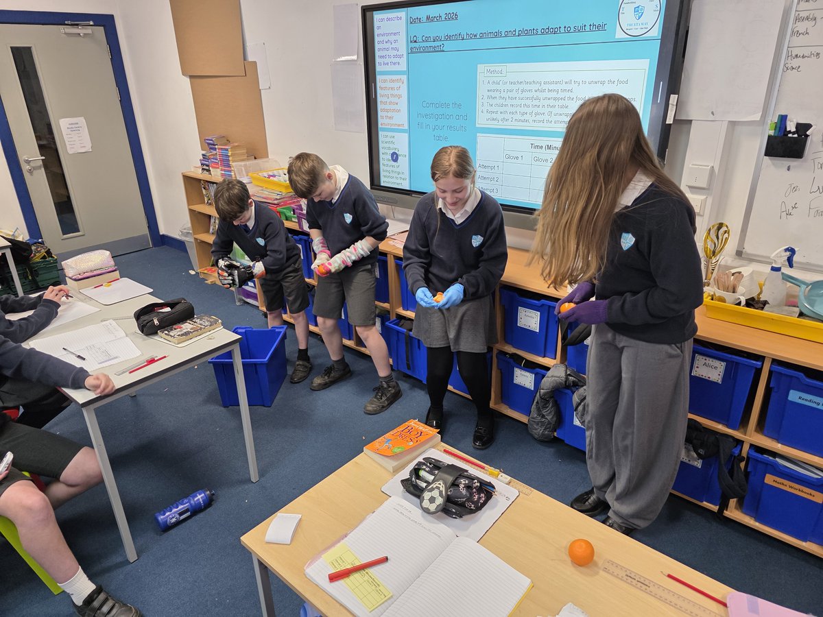EtonburyAcademy's tweet photo. Our young scientists in Neptune Class have been diving deep into the world of biological adaptations! We’ve been tackling some big questions this week:
How do plants and animals change to suit their environments?! ⭐
#NeptuneClass #ScienceExplorers #Adaptation #HandsOnLearning https://t.co/LmBvDiCoD0