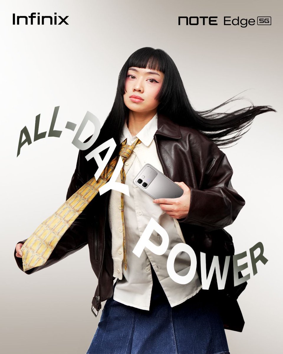 InfinixKSA's tweet image. NOTE Edge
All Day Battery - بطارية تدوم طوال اليوم

SAR 999 ريال
Link In Bio - الرابط في السيرة الذاتية

The EDGE you were looking for ⚡
#lnfinix #NOTEEdge #WhereEleganceMeetsPower #10DimensionsOfExcellence #InfinixNOTEEdge