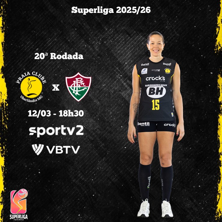 DentilPraiaNews's tweet photo. 🏆Superliga Feminina - Rodada 20
⚔️Dentil Praia Clube x Fluminense
🕛18h30
🏟Ginásio UTC
📍Uberlândia - MG
📺#VolêiNoSportv #SLnaVBTV
💛🖤 https://t.co/ULrrQvJRZV