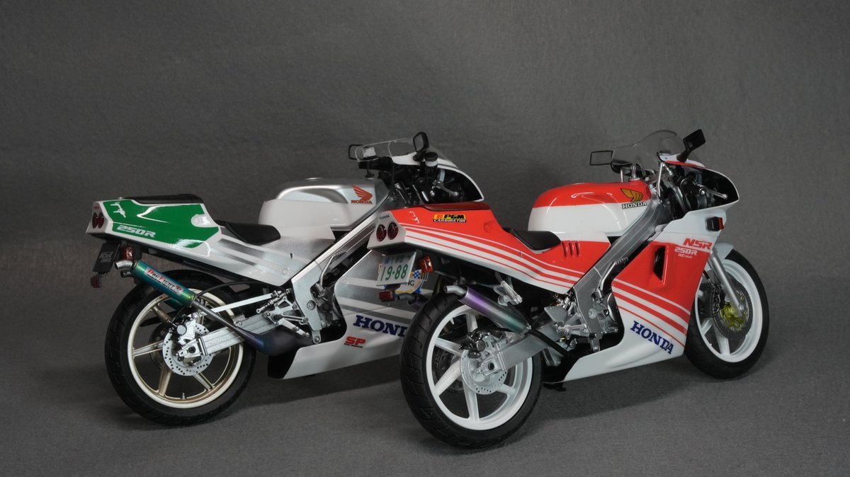 MichuoChannel's tweet photo. HONDA NSR 250R '88 / AOSHIMA 1:12

SP custum '89 と…

https://t.co/rDHtiBzqGV

#plasticmodel #アオシマ  #bikemodel #プラモデル https://t.co/DbVEa8ZGIm