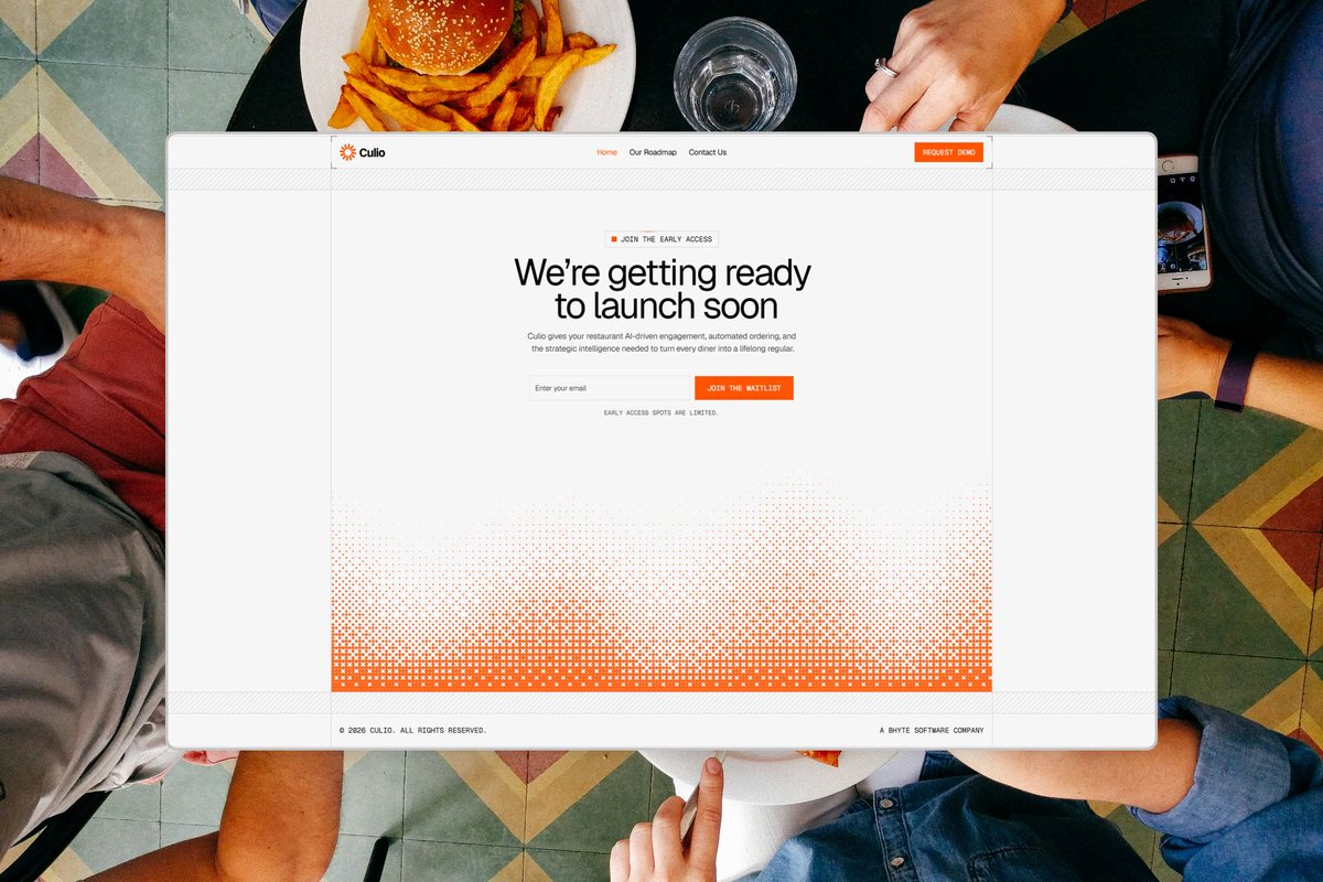theahruhte's tweet photo. I’m excited to announce our latest project @culioco. We’ve spent the last few weeks analyzing the friction points in the dining experience. 

The result? A platform that turns anonymous diners into loyal regulars using AI-driven WhatsApp & SMS automation.

Join the waitlist: https://t.co/YoOabP6qXS
Track our progress: https://t.co/FsEkHRhHDh