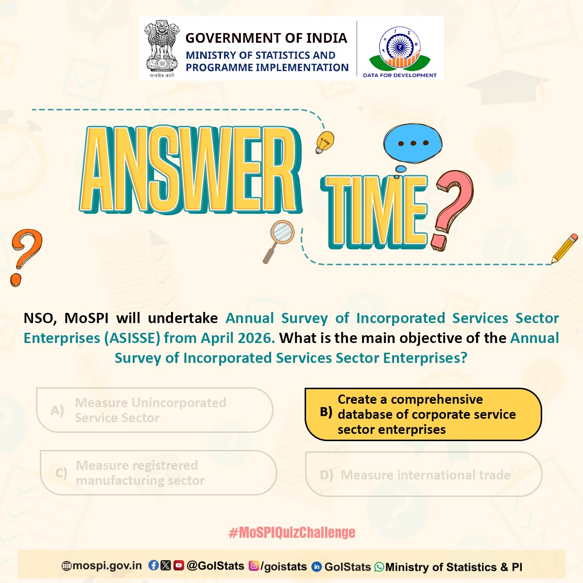Ministry of Statistics & Programme Implementation tweet media