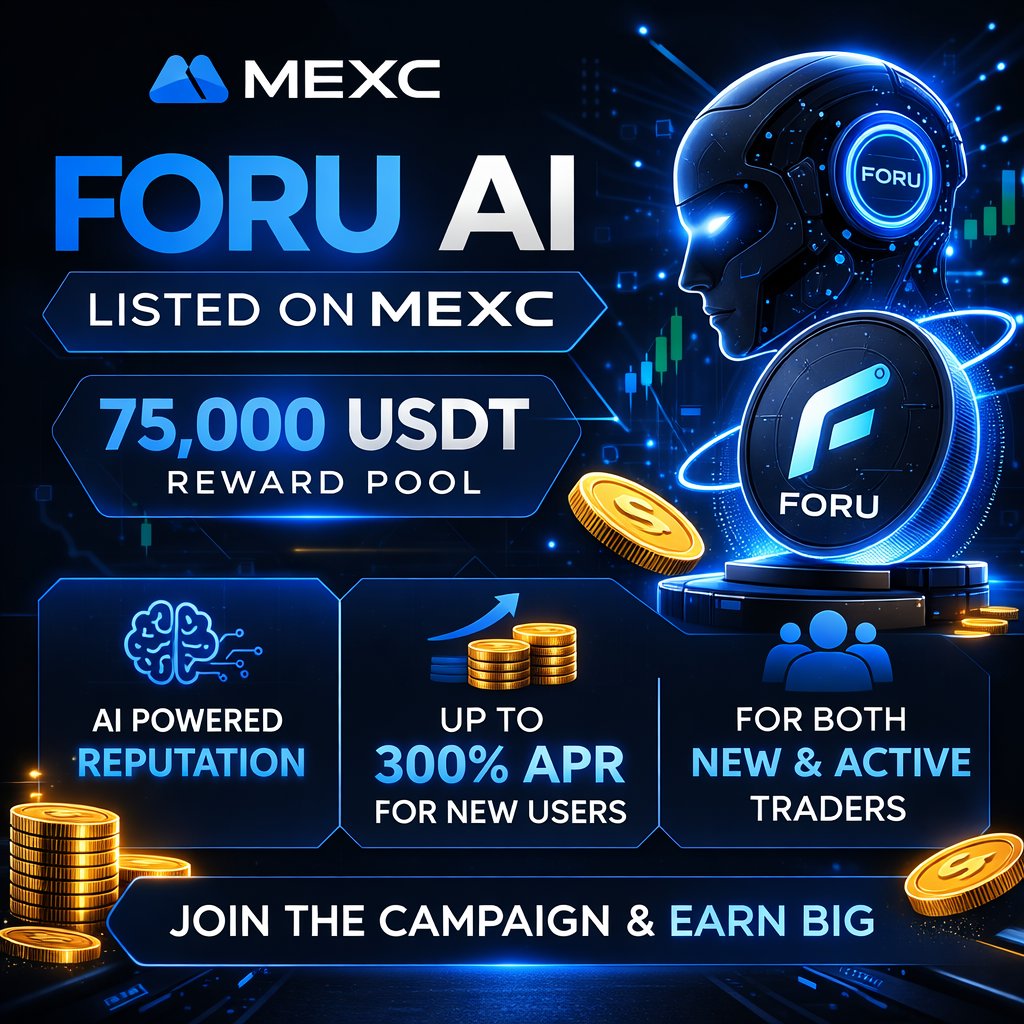 🚨 New AI listing on MEXC with a 75,000 USDT reward pool is live.

A new AI-focused project FORU AI (FORU) has officially been listed in the MEXC Innovation Zone (one of the most active exchanges when it comes to early listings and incentive campaigns) and to celebrate the
