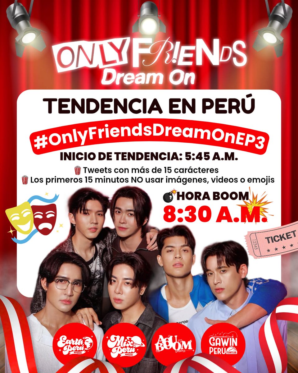 Dailys prepararnos para las 8:30 AM
Apoyemos con la tendencia!
#OnlyFriendsDreamOnEP3