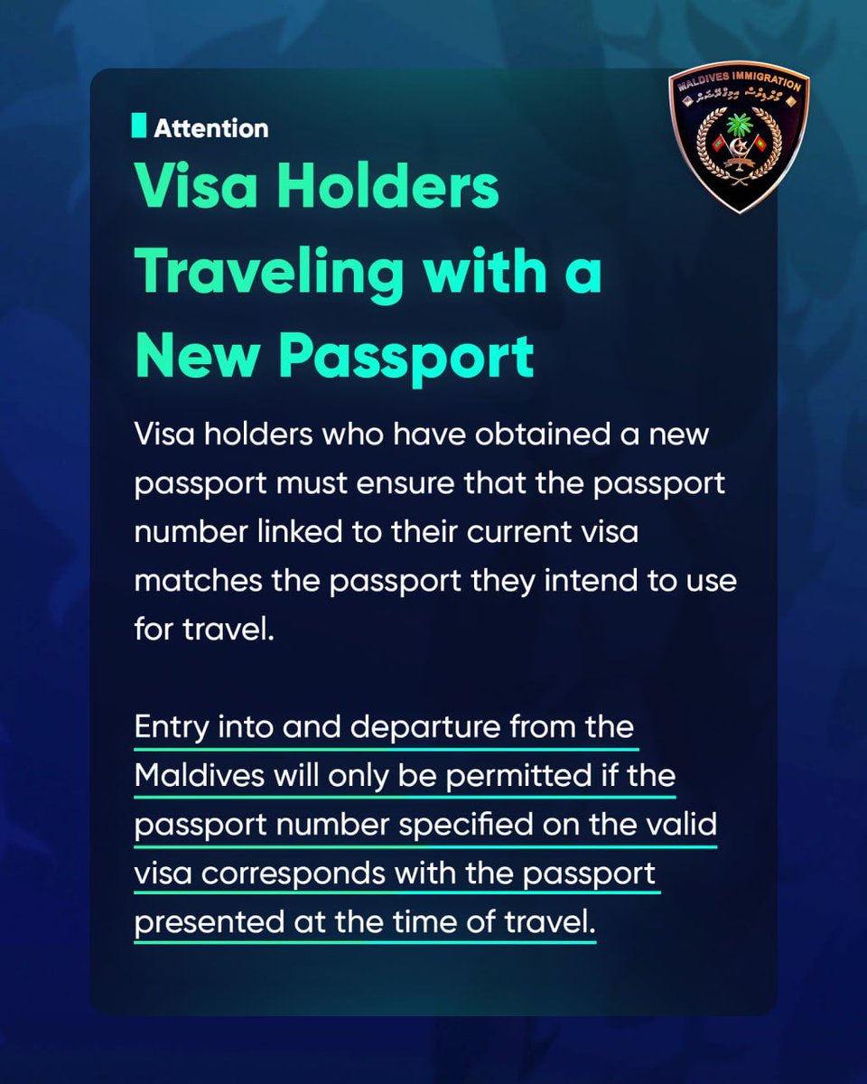 Maldives Immigration tweet media