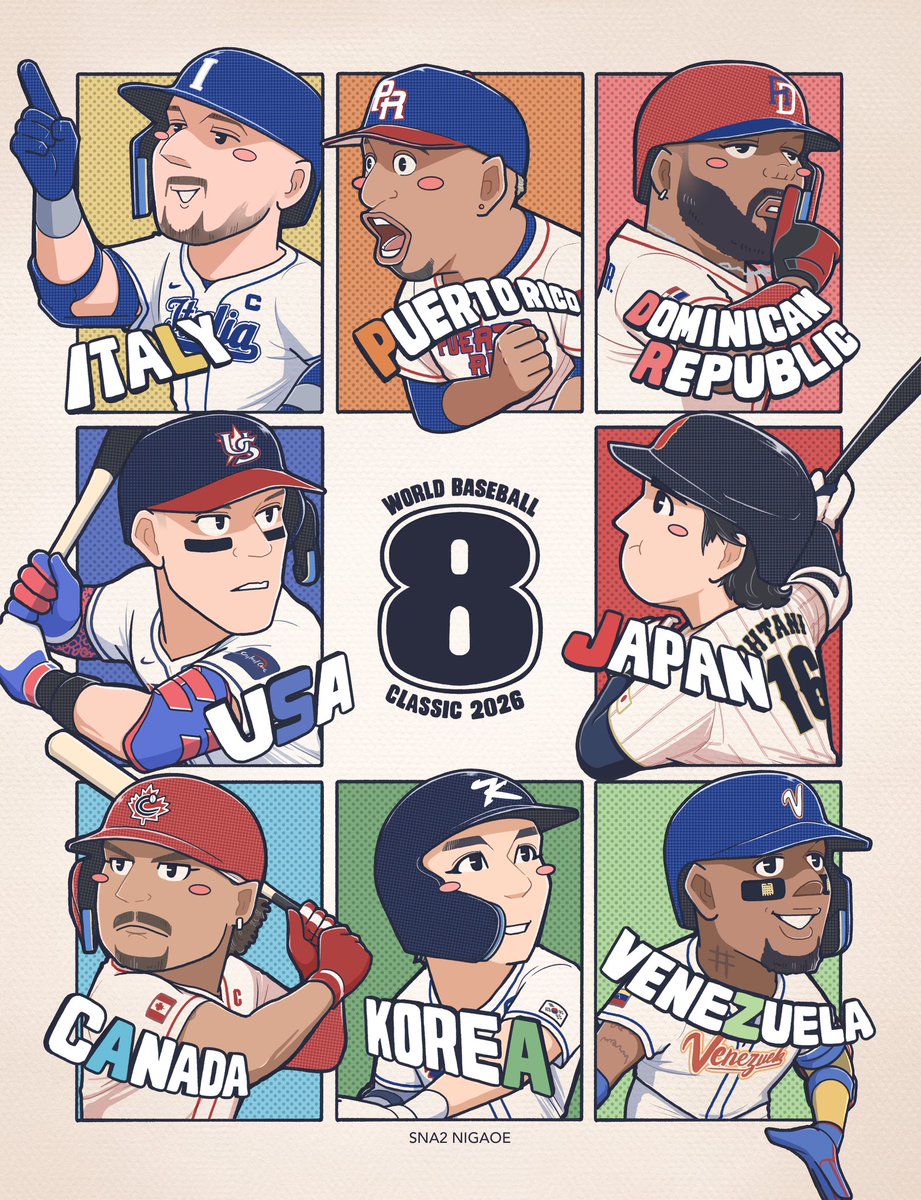 SNA2_似顔絵 tweet media