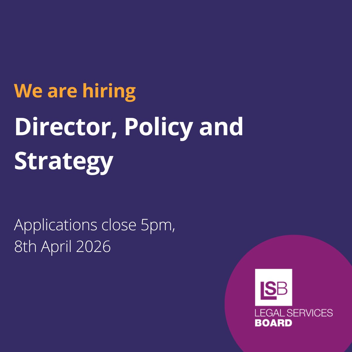 Legal Services Board tweet media