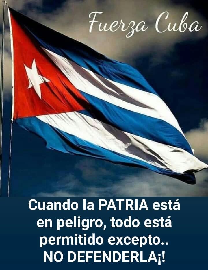 Buenos días Patria querida
#CubaEstáFirme