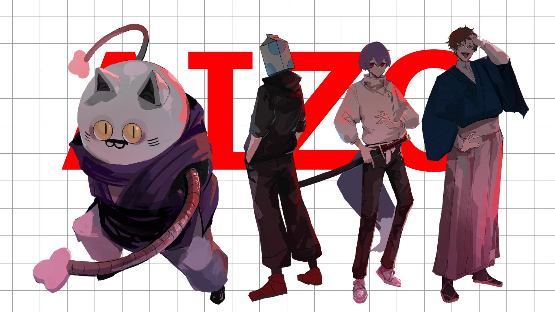 HITO☆彡.。様 Pepar0ni X:ssä: ”成人男性三人組様の 【AIZO-cover-】 イラスト担当