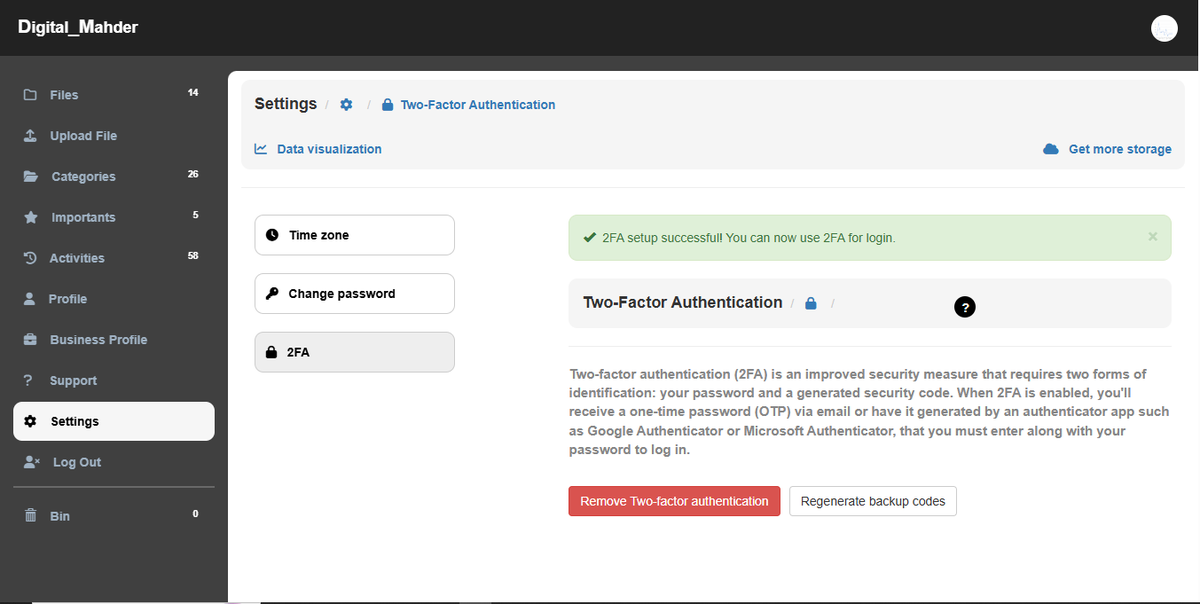 DigitalMahder's tweet photo. 2FA update 🔐

Microsoft Authenticator support added in addition to Google Authenticator in @DigitalMahder .

Configure 2FA with Google Authenticator or Microsoft Authenticator and keep your account safe.

@Microsoft 

#Security #2FA #DigitalMahder https://t.co/9TeA0dId4x