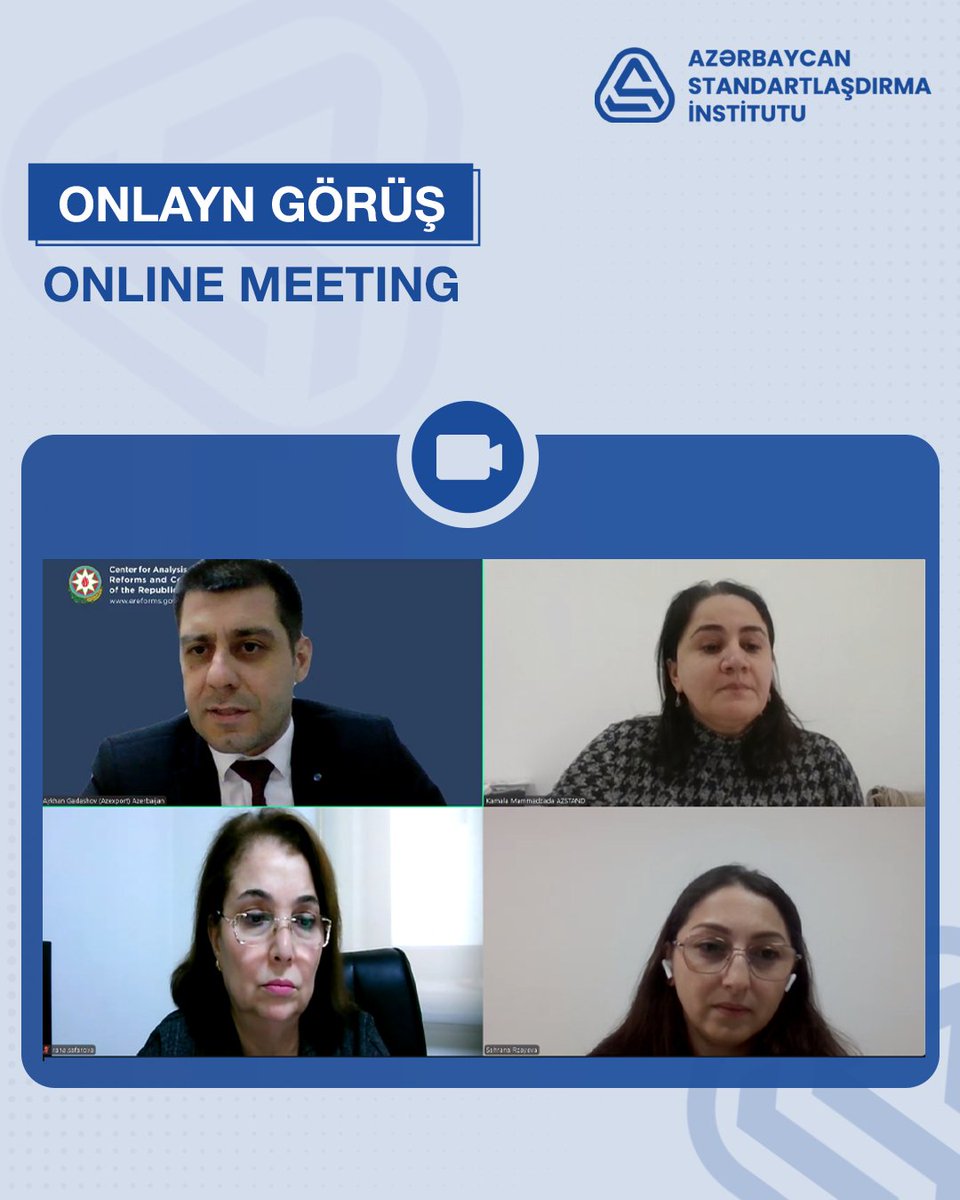 azstandart's tweet image. Azərbaycan Standartlaşdırma İnstitutu və İqtisadi İslahatların Təhlili və Kommunikasiya Mərkəzinin operatoru olduğu #Azexport portalının nümayəndələri arasında görüş baş tutub.

Görüşdə yerli məhsulların xarici bazarlara çıxış imkanlarının genişləndirilməsi və #ixrac