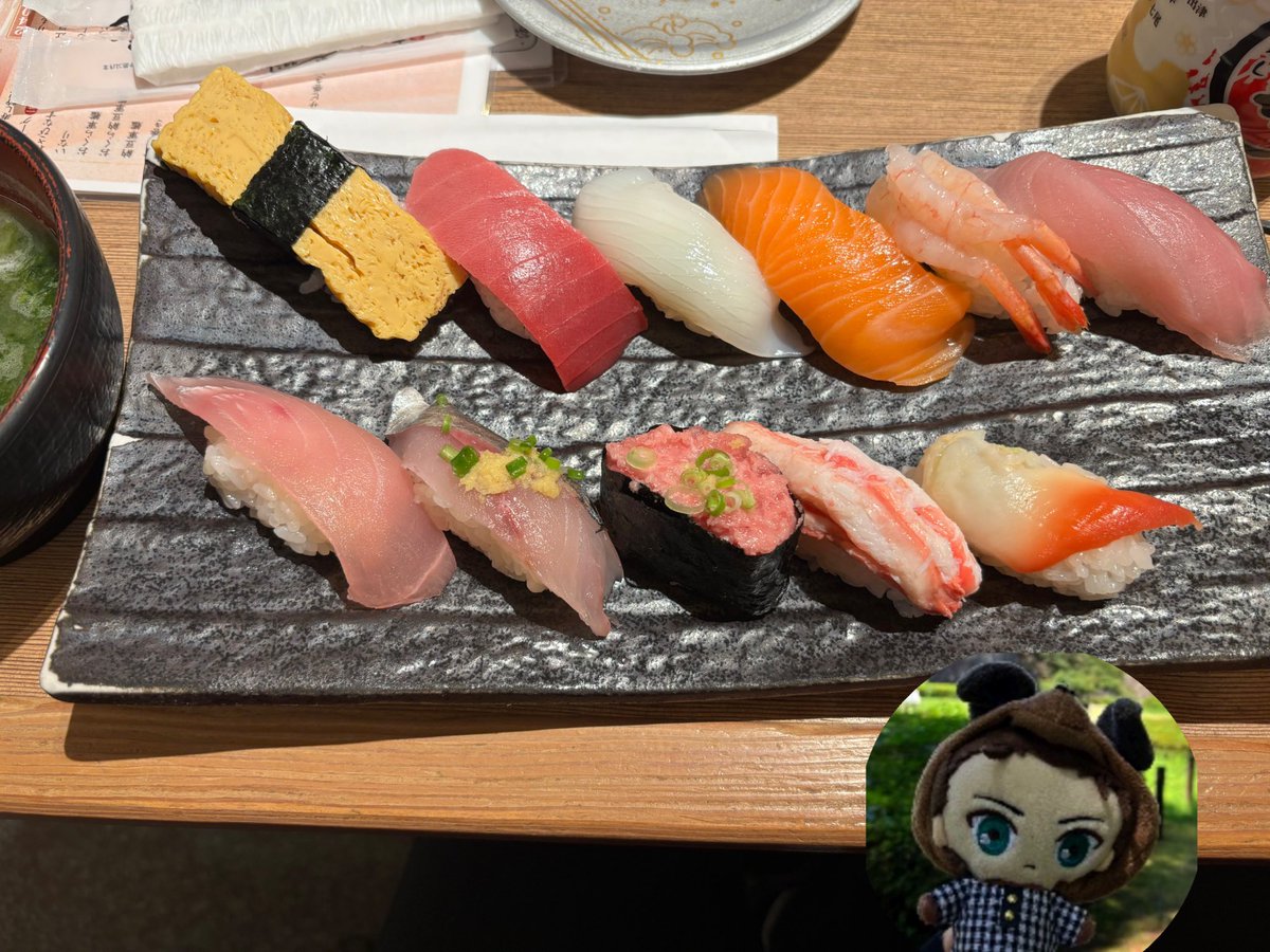 お寿司🍣食べてきた。お留守番してたから19わんは貼り付け