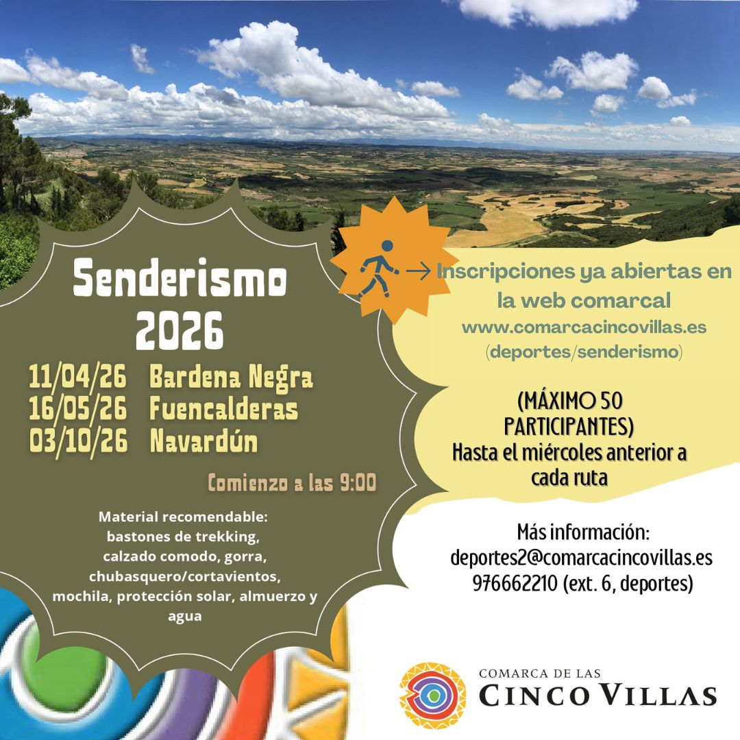 comarcacincov's tweet photo. Tres nuevas rutas #senderistas componen la programación #comarcal para 2026.
👉La primera comienza el 11 de abril.
📷Pincha aquí para inscribirte y conocer más: https://t.co/JvkIT2Z0pI https://t.co/EgwyztIRr7