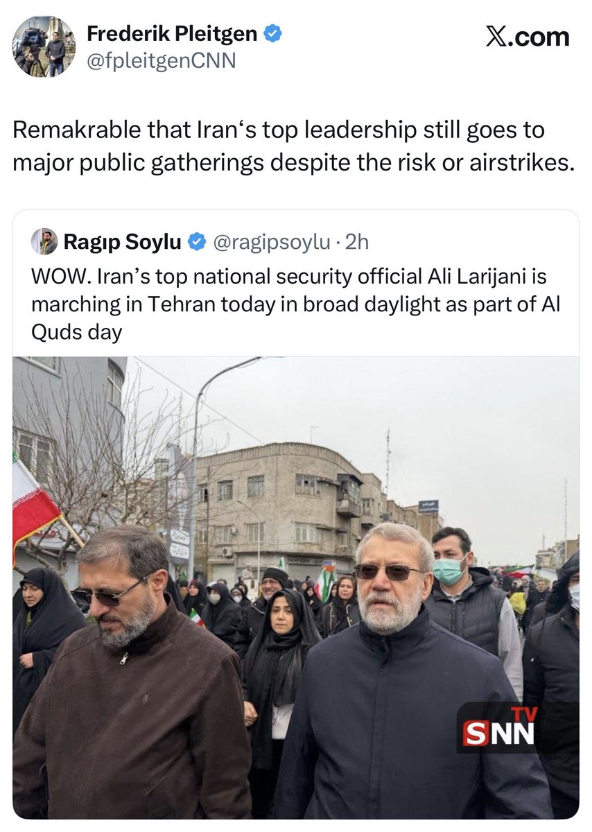 CNN reporter here marveling at the bravery of someone who ordered killings of tens of thousands of Iranians