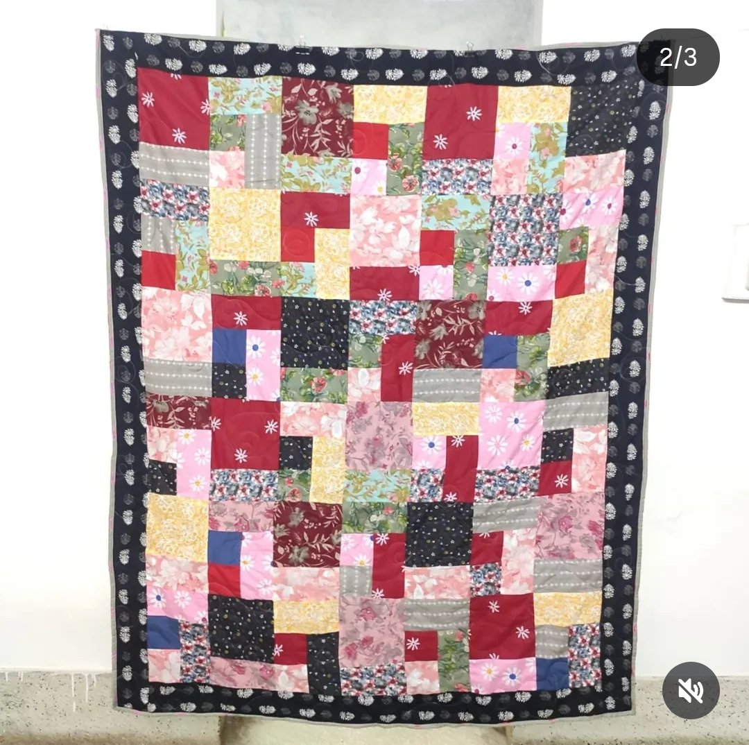 BlrQuilt's tweet image. Rectangle Patchwork Baby Quilt 👶💚
Soft, cozy &amp;amp; handmade with love for the little one.
Custom designs available.
WhatsApp: +91 96067 58282

#BabyQuilt #PatchworkQuilt #HandmadeWithLove #BabyBedding