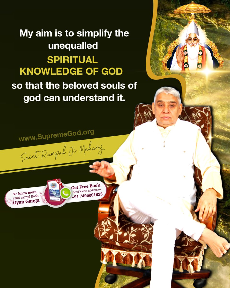 Get spiritual book #GyanGanga by #SantRampalJiMaharaj 
Foundation of Spiritual Knowledge.