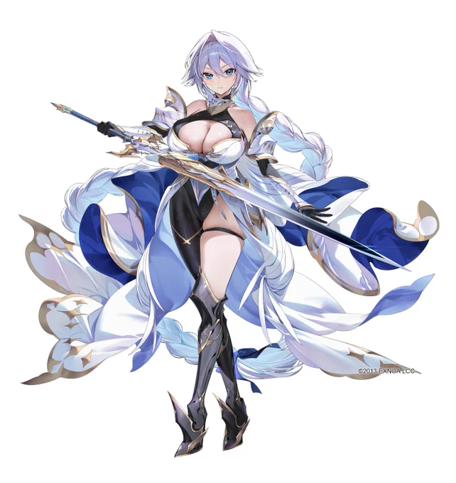 【work】『千年戦争アイギス』で蒼白の剣姫ヴァルティナを担当させていただきました!
