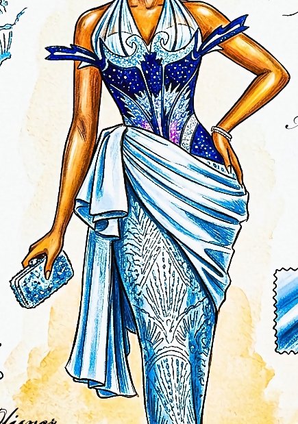 OlyverUnusual's tweet photo. Morenike
when the owambe look says everything…
illustrated this for dede 💙 @dede_ashiogwu 
#MeetTheDapsons26 https://t.co/NRRnjbQCZ2