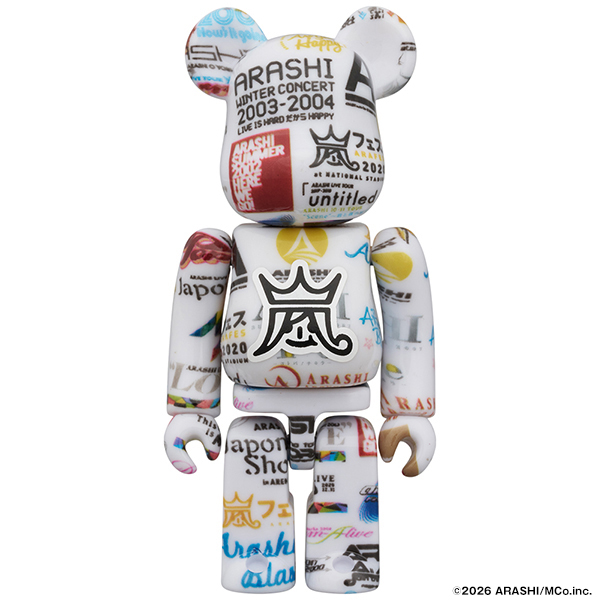 嵐 / ARASHI」のLIVE LOGOを全面プリントしたBE@RBRICKが2026年 3/13