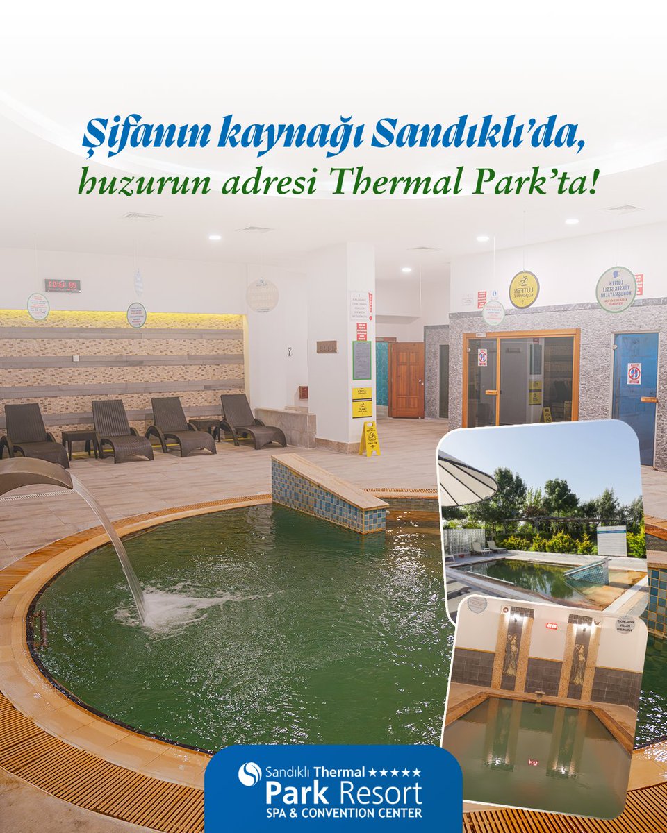 ♨️ Şifanın Kaynağı Sandıklı’da, Huzurun Adresi ThermalPark’ta! 🌿
Termal suların iyileştirici gücü, doğanın sakinliği ve konforlu konaklama ile bir araya geliyor.

#SandıklıThermalPark #ŞifaVeHuzur #TermalTatil #DoğaİçindeRahatlama #HuzurunAdresi