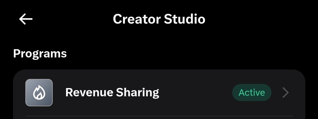 Revenue sharing active