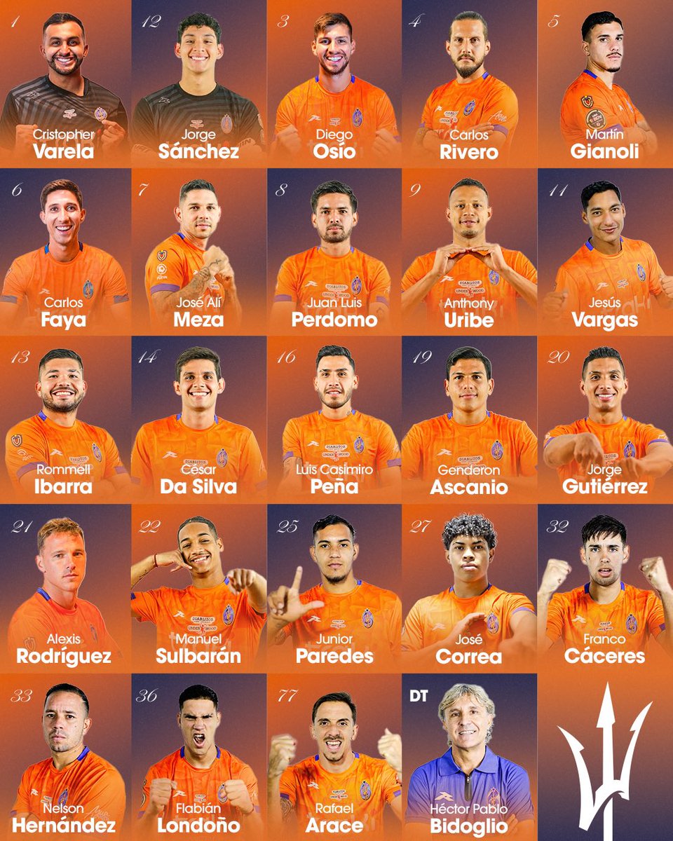 📋 ¡Estos son los elegidos! 💪🍊 Ellos recibieron el llamado del DT Héctor Pablo Bidoglio. 🔱 

📅: ¡HOY!
🆚: <a href="/la_academiapc/">Academia Puerto Cabello</a>. 
🏟: Olímpico de la UCV.
🕑: 7:00 p.m.
#️⃣: Jornada 7 - Torneo Clausura 2026.
📺: Canal de YouTube de la <a href="/LigaFUTVE/">Liga FUTVE</a>.

#SiempreNaranja #LigaFUTVETriunfobet
