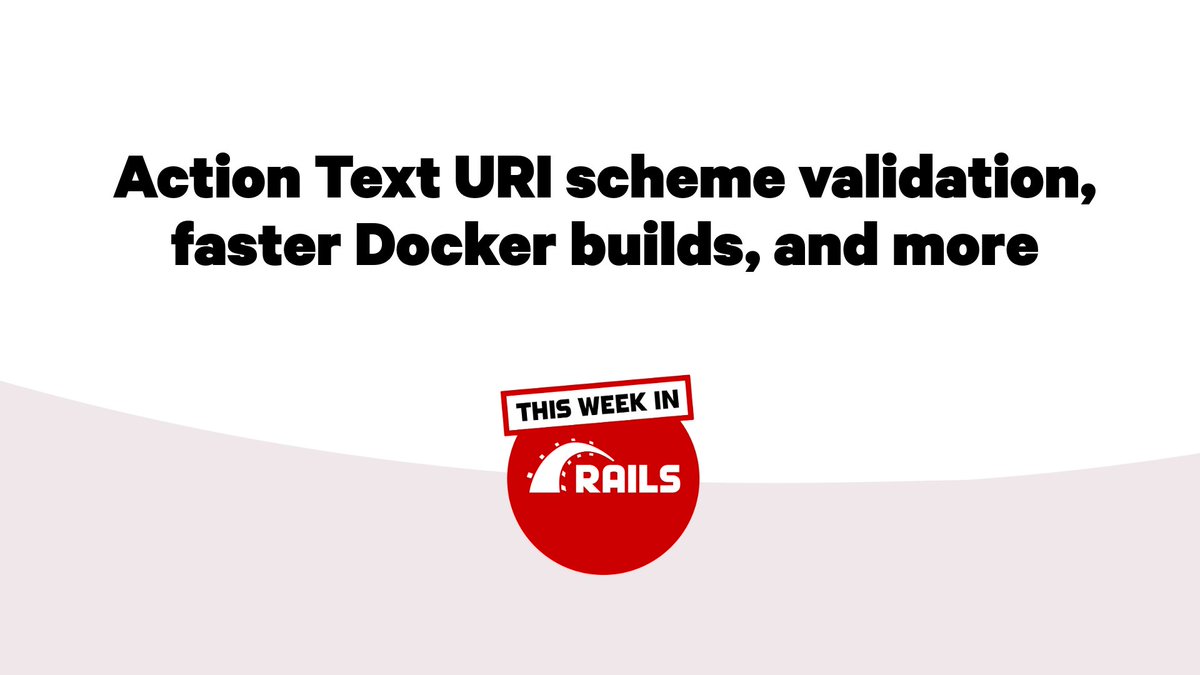 Ruby on Rails tweet media