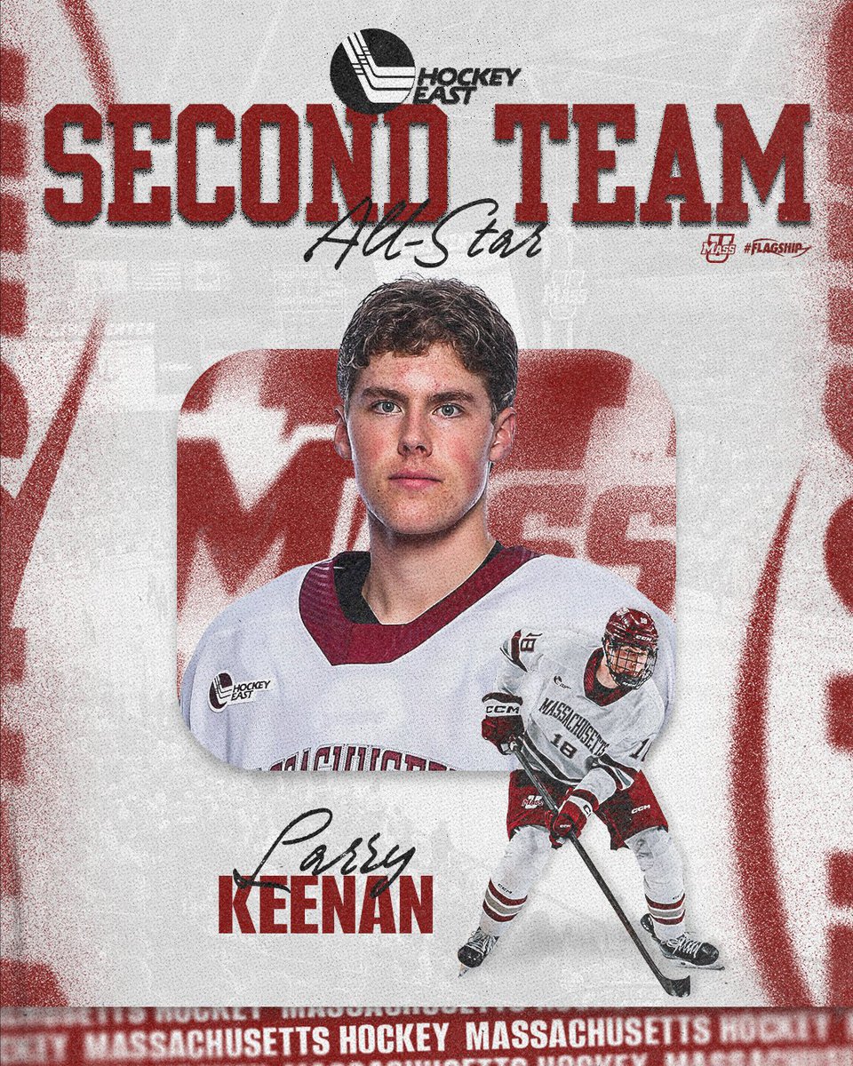 UMassHockey's tweet photo. We also have a trio of @hockey_east All-Stars 👏

⭐️ First Team - @HrabalMichael 
⭐️⭐️ Second Team - @JackMusa19 
⭐️⭐️ Second Team - @LarryKeenan18 

🔗: https://t.co/1hHuTLxXhG

#NewMass X #Flagship🚩 https://t.co/ysSK3jZ7fJ